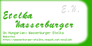 etelka wasserburger business card